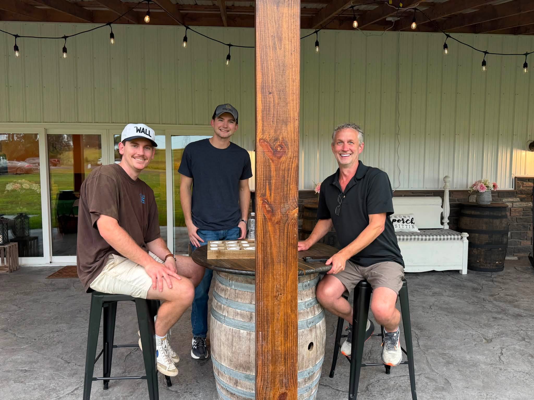 Joe Rogers enjoying time with friends