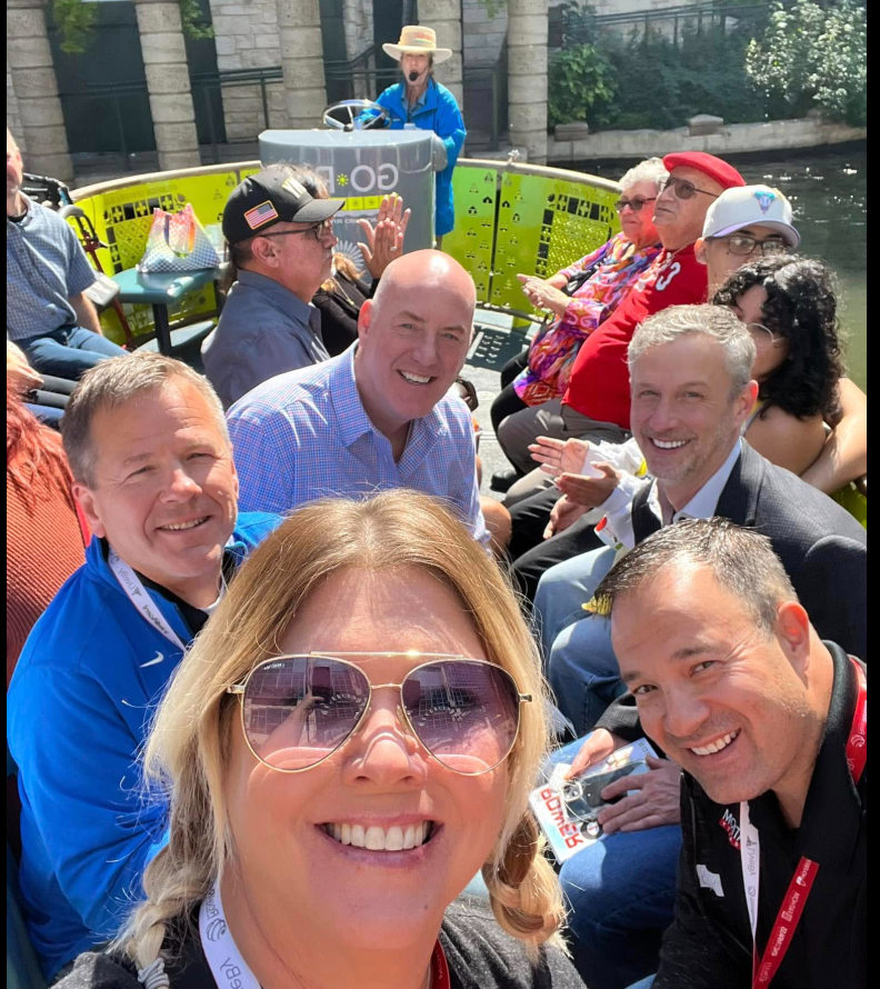 Joe enjoying time with friends from the local real estate community